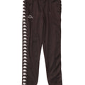 Pantaloni da tuta con grafica Kappa da uomo Joggers piccoli poliestere nero