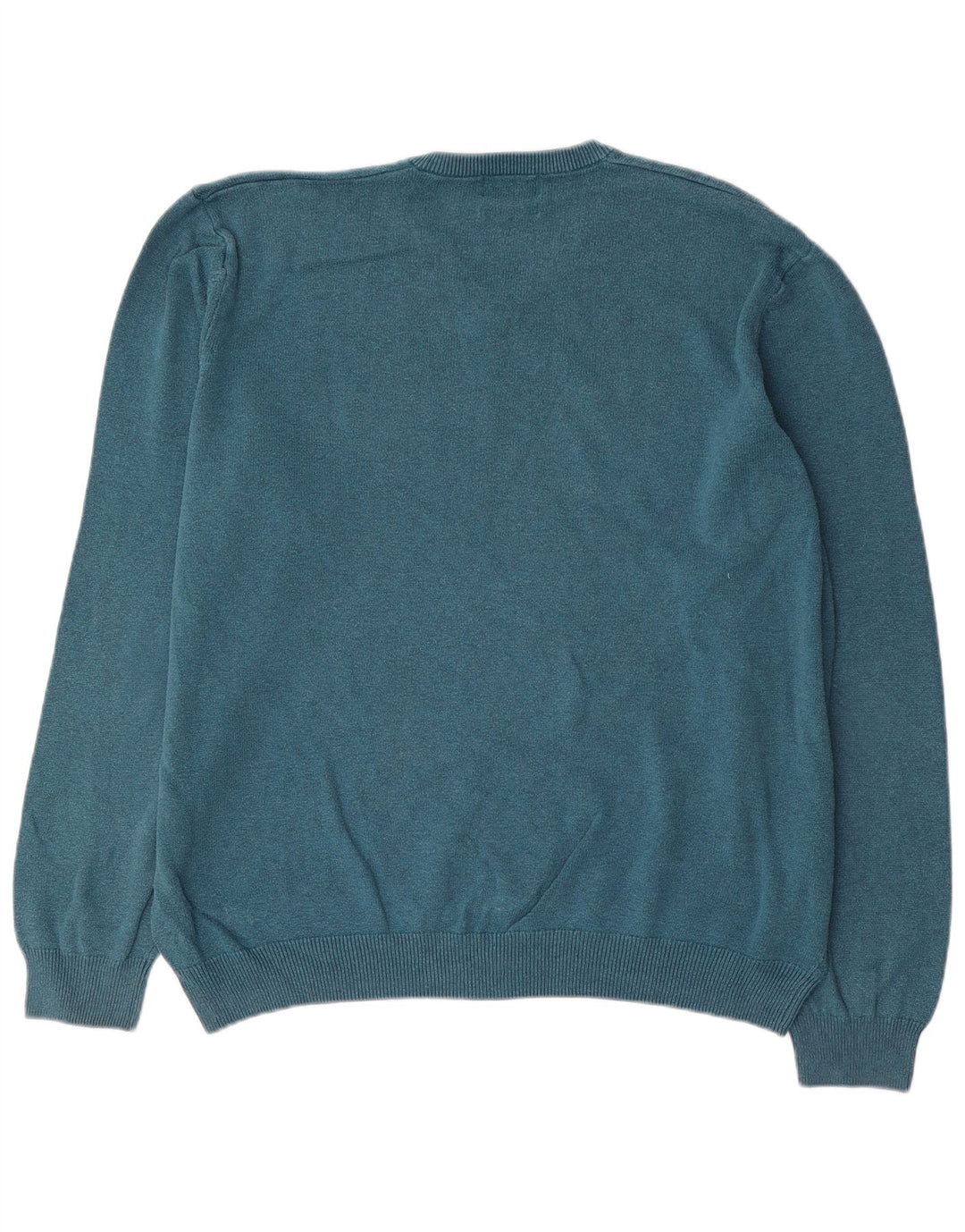 Maglione maglione con scollo a V da uomo Marks & Spencer 2XL cotone blu