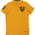 Polo grafica da uomo Superdry XL in cotone giallo