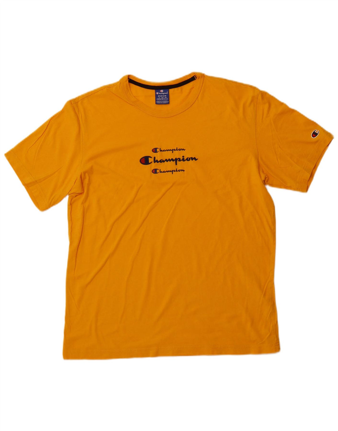 T-shirt grafica da uomo CHAMPION Top giallo medio