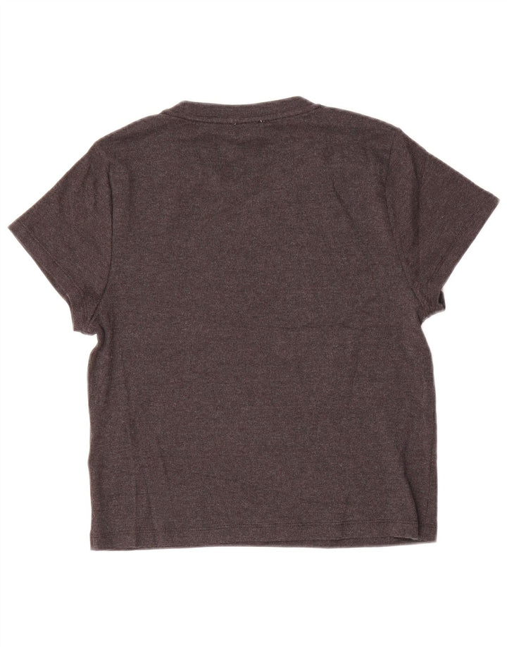 T-shirt da donna J. CREW Top UK 14 grande cotone grigio