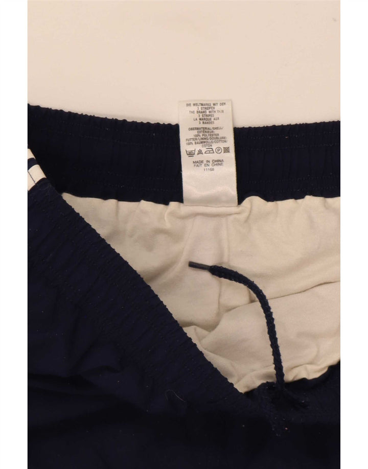Pantaloncini sportivi da uomo Adidas Large blu navy in poliestere