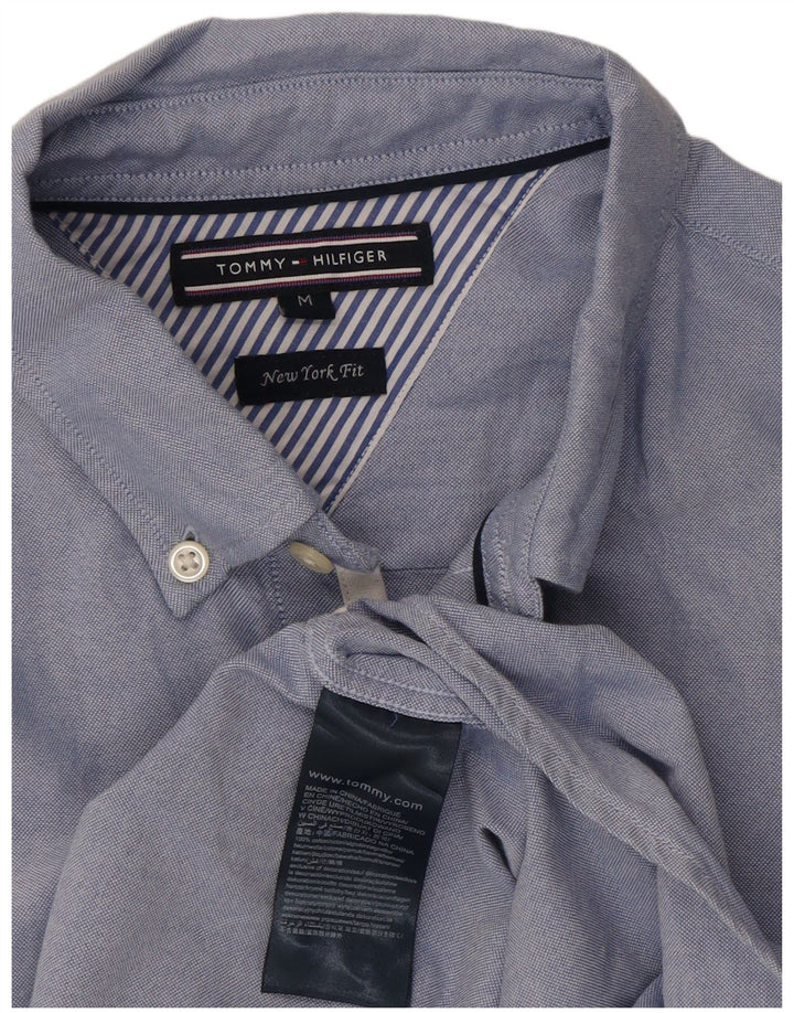 Camicia da uomo Tommy Hilfiger New York Fit in cotone blu medio