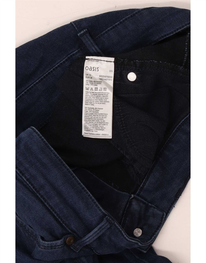 Jeans Capri da donna Oasis UK 12 medio W28 L22 cotone blu navy