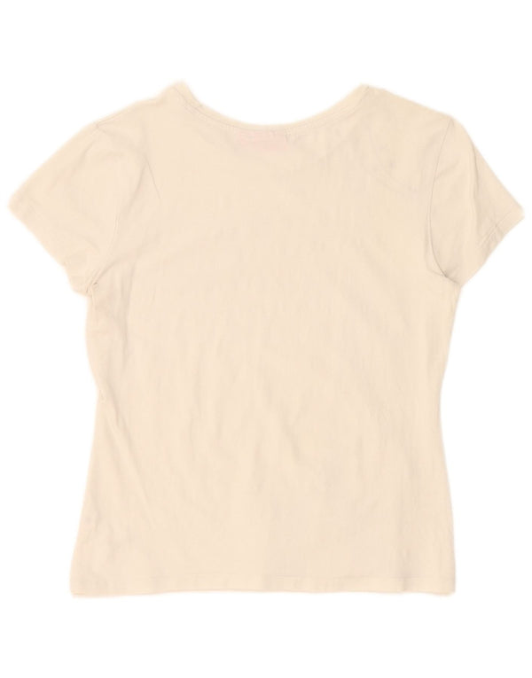 T-shirt grafica da donna Puma UK 16 grande bianca