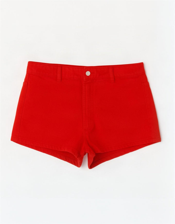Pantaloncini casual da donna Zara EU 38 piccoli W28 cotone rosso