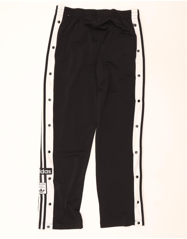 Pantaloni da tuta con grafica Adidas da donna UK 16 Large Black Colourblock