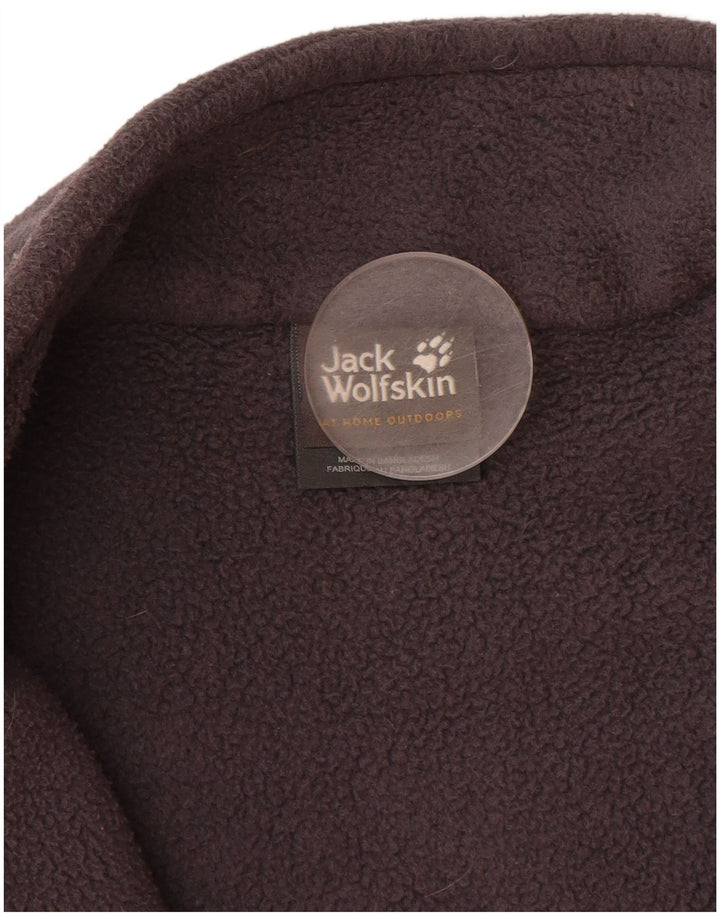 Giacca in pile da donna JACK WOLFSKIN UK 18 XL Poliestere grigio