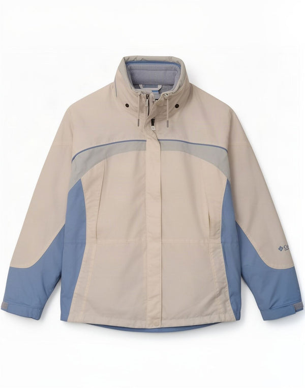Giacca a vento Columbia Interchange da donna UK 16 grande bianca