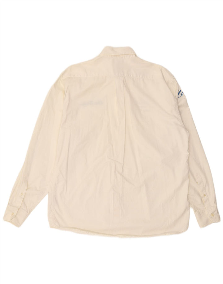 Camicia grafica da uomo North Sails 2XL in cotone bianco sporco