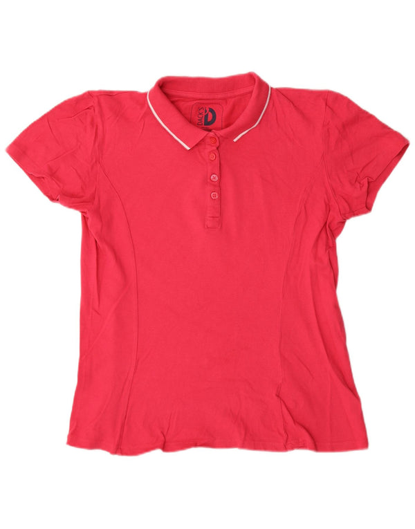 Polo da donna Dack's UK 18 XL in cotone rosso
