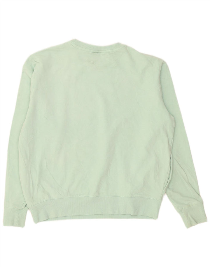 Fila Donna Felpa Maglione UK 14 Medio Turchese Cotone
