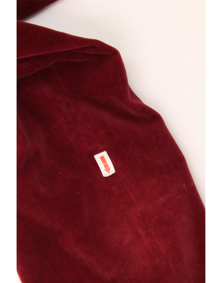 COUNTRY CASUALS Giacca blazer in velluto a 2 bottoni da donna UK 14 Grande Borgogna
