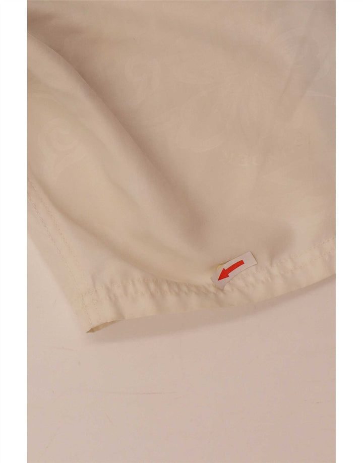 Sundek Pantaloncini da bagno regolari con grafica da uomo, grandi, bianchi, color block, da spiaggia