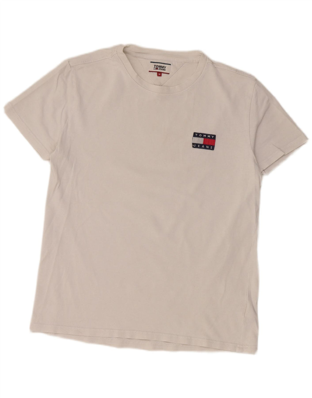 T-shirt da uomo Tommy Hilfiger Top in cotone bianco medio