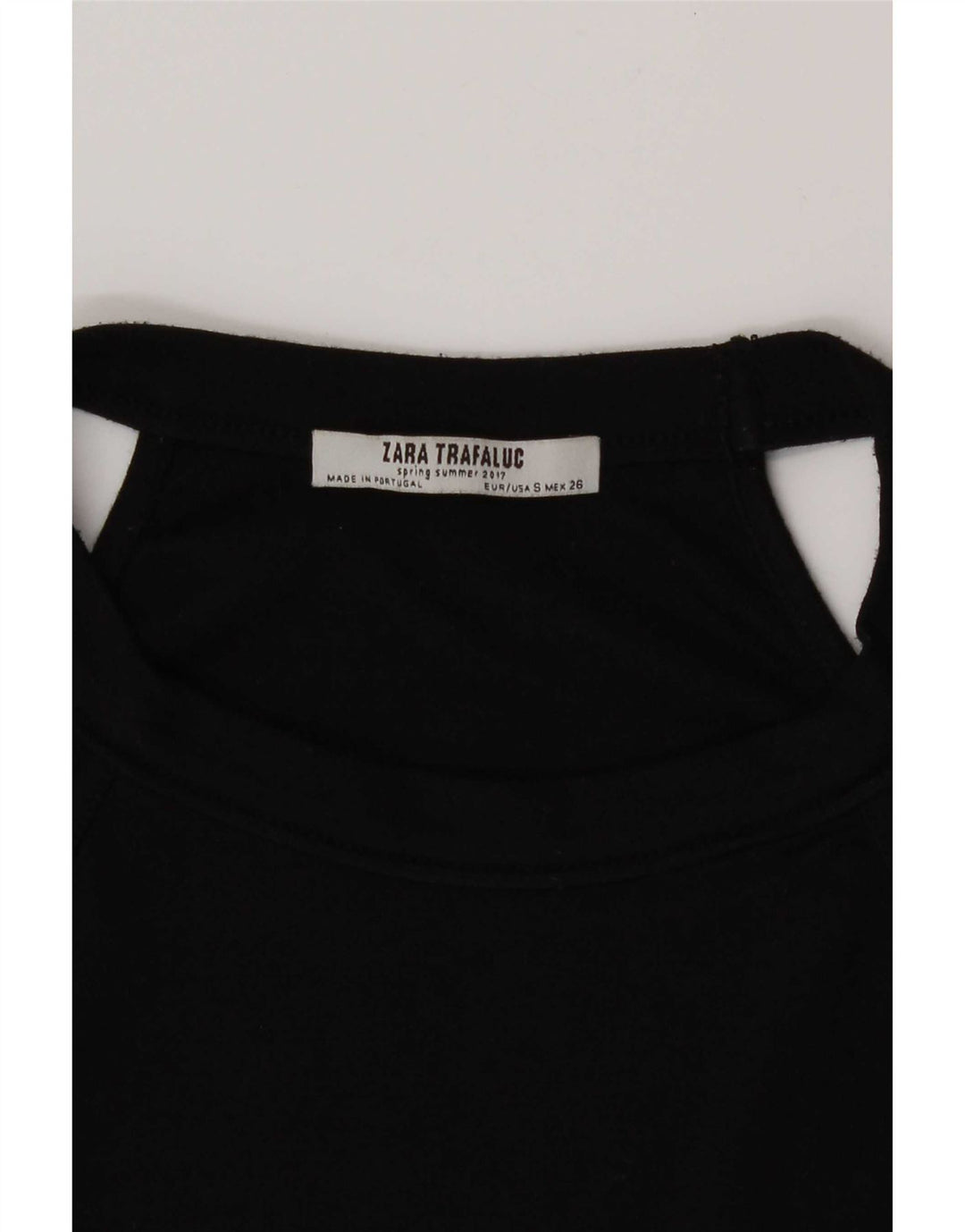 Top corto alla caviglia da donna Zara UK 8 piccolo nero