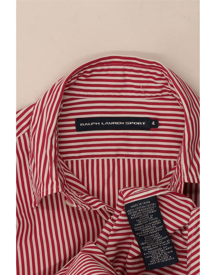 Camicia da donna RALPH LAUREN US 4 Small in cotone a righe rosse