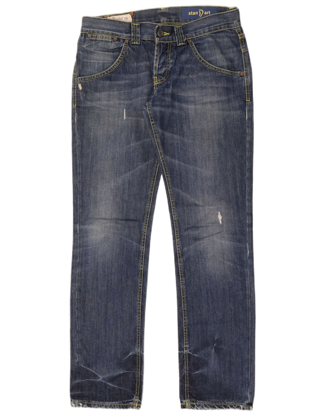 Dondup Jeans dritti Stan Dart da donna W29 L32 cotone blu