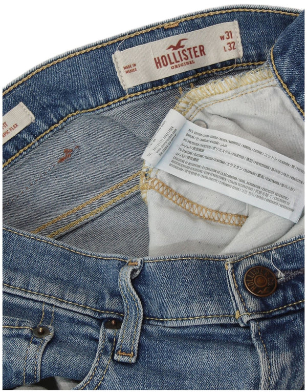 Jeans skinny da uomo HOLLISTER W31 L32 in cotone blu
