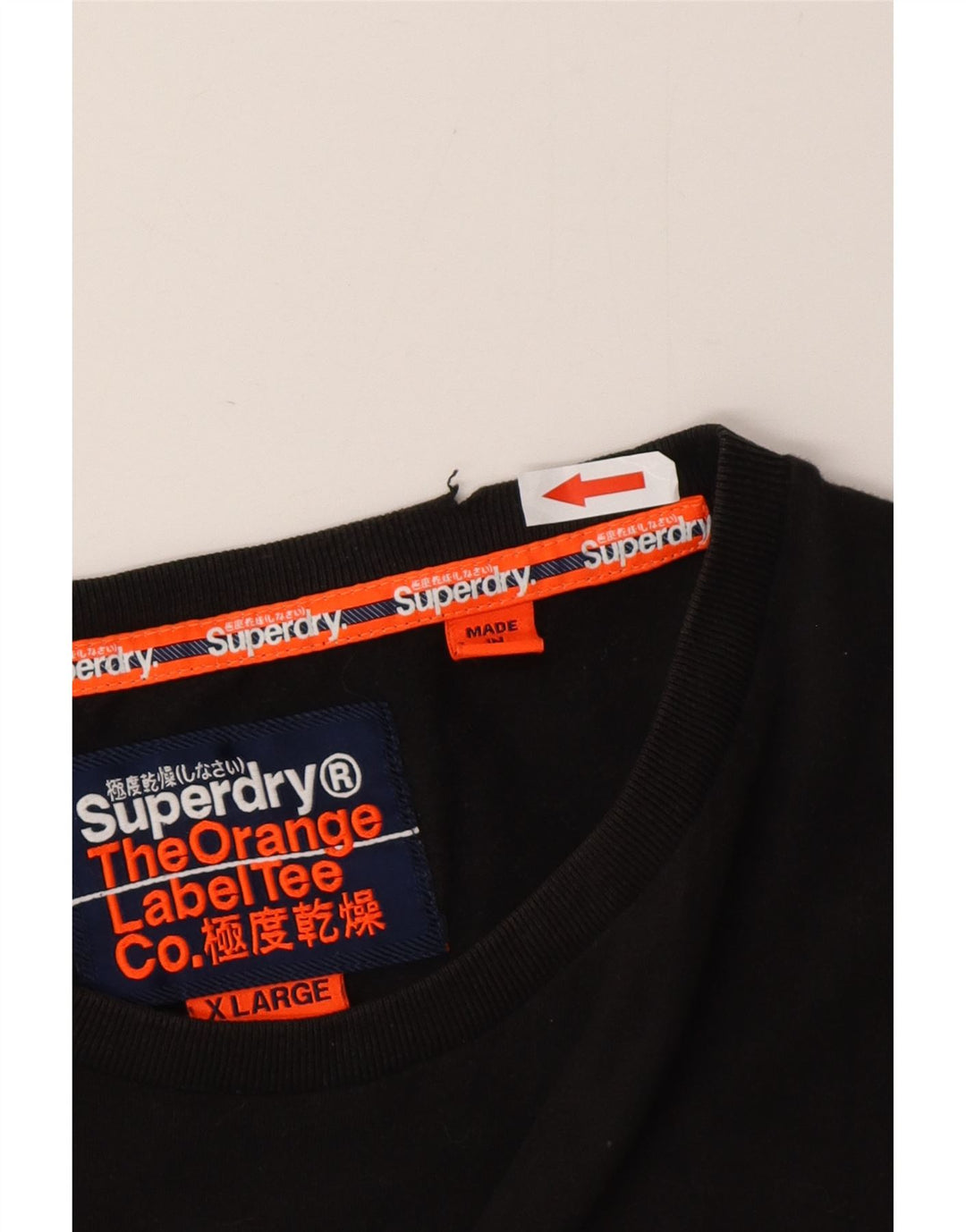 T-shirt da uomo Superdry Top XL in cotone nero