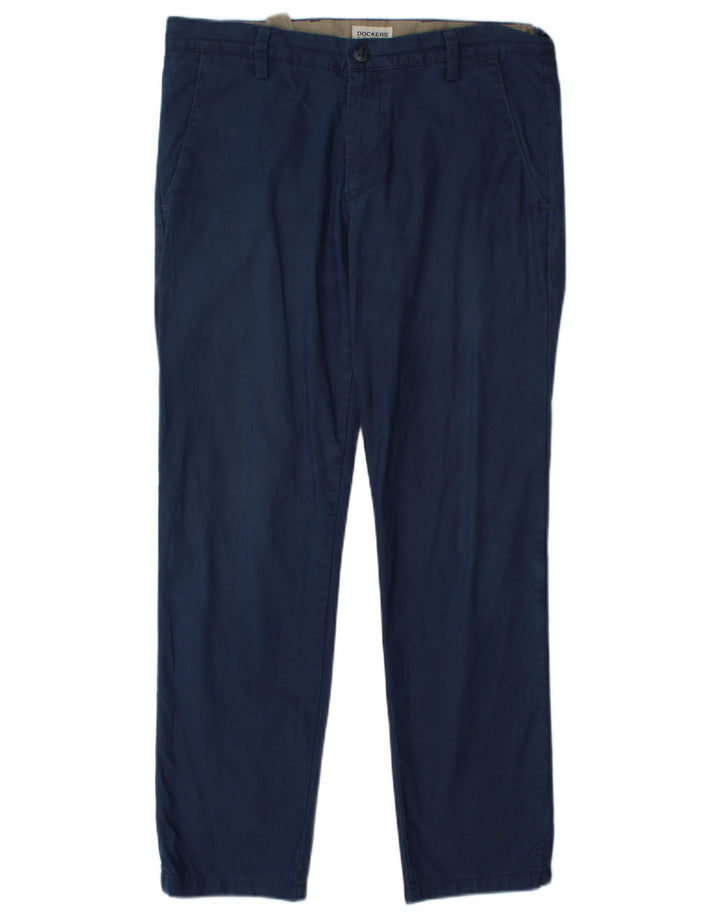 Dockers Pantaloni Chino Extra Sim Fit da Uomo W32 L29 Blu Navy