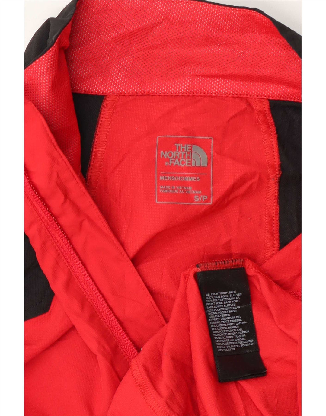 Giacca da tuta da uomo The North Face piccola rossa in poliestere color block