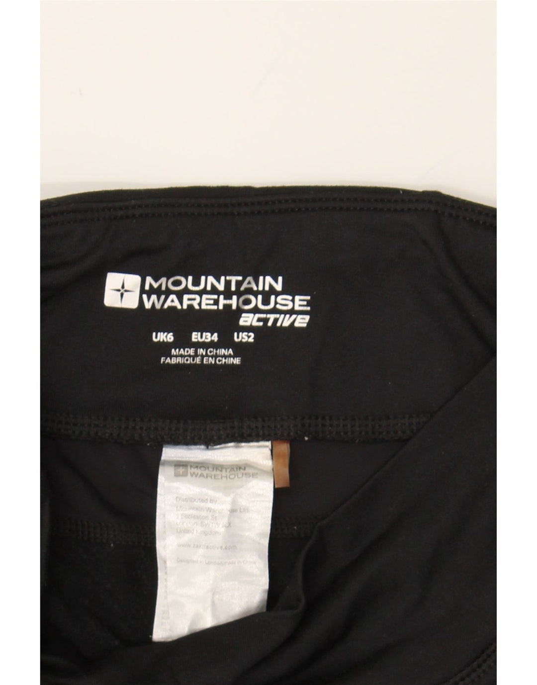 MOUNTAIN WAREHOUSE Womens Leggings UK 6 XS Black Polyester Vintage Mountain Warehouse and Second-Hand Mountain Warehouse from Messina Hembry 