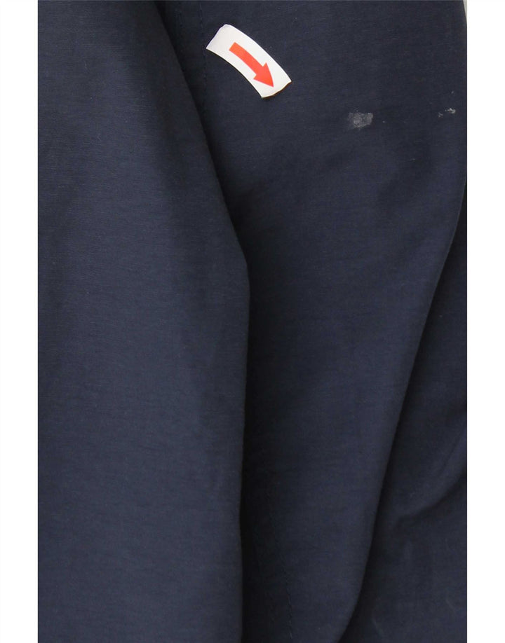Giacca a vento con cappuccio Zara per ragazzi 11-12 anni in poliestere blu navy
