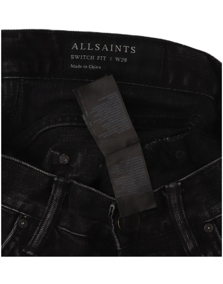 Pantaloncini di jeans Switch Fit da uomo All Saints W28 cotone nero medio