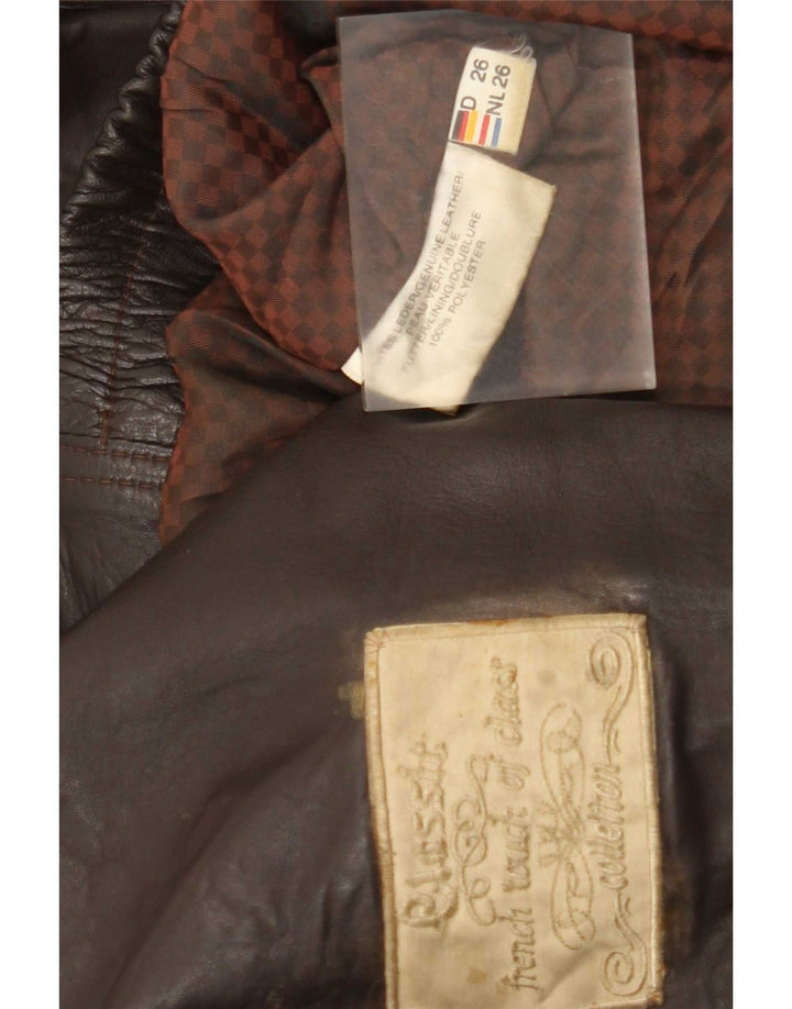 Giacca in pelle da uomo CLASSIC UK 42 XL Marrone