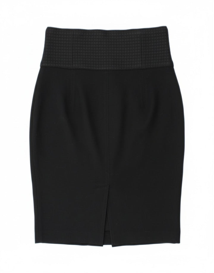 Gonna a tubino da donna Pinko UK 12 media W28 viscosa nera