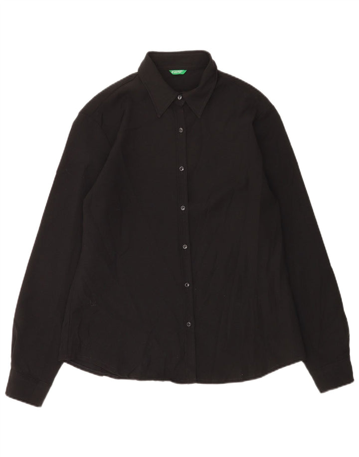 Camicia da donna Benetton UK 14 grande nera