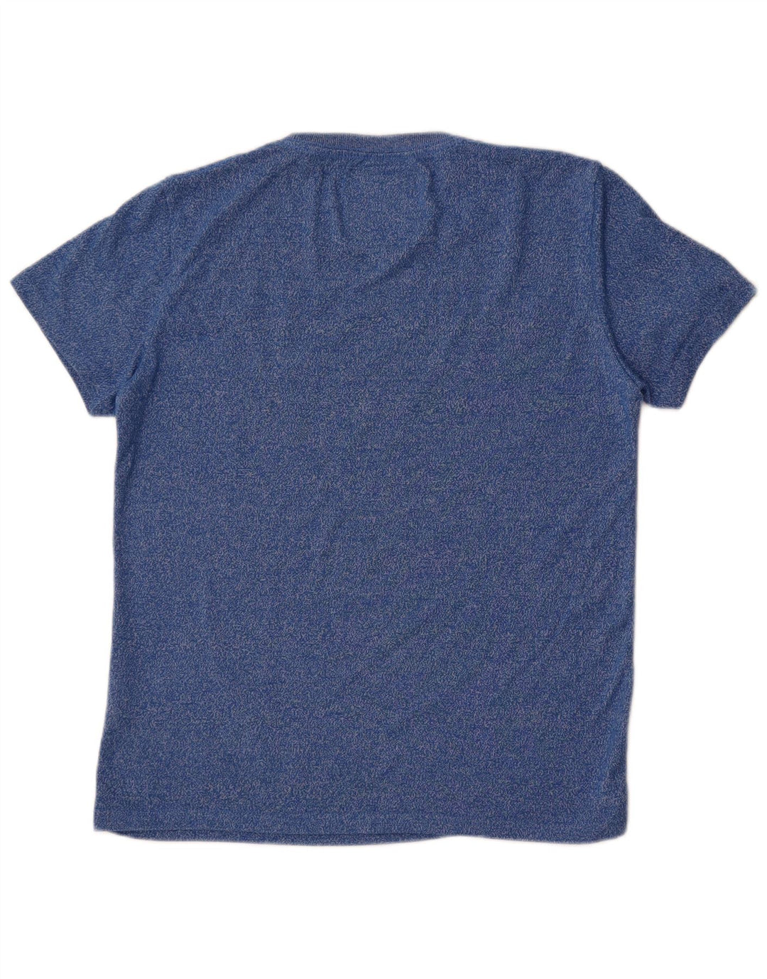 T-shirt grafica da uomo Superdry Top in cotone chiazzato blu medio