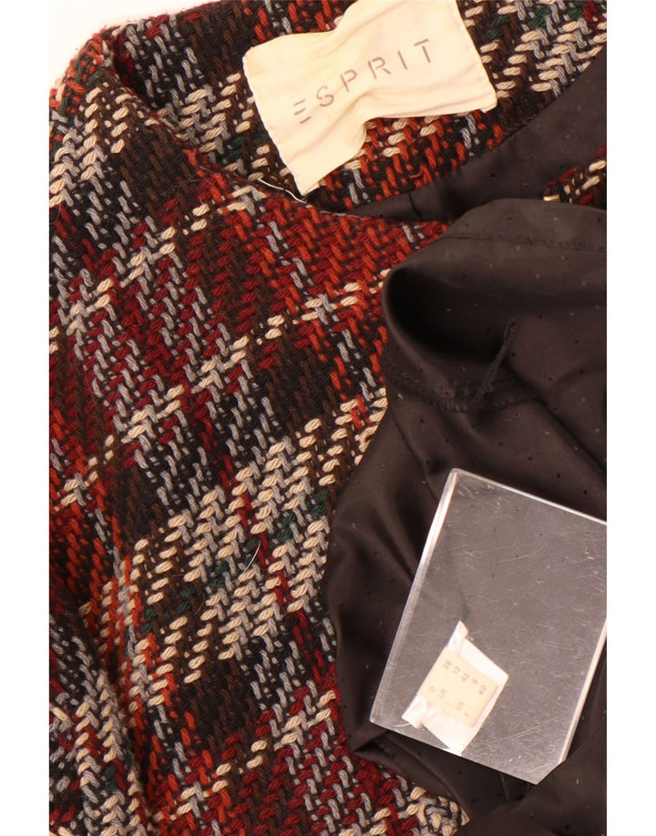 Soprabito da donna Esprit UK 12 medio bordeaux a quadri