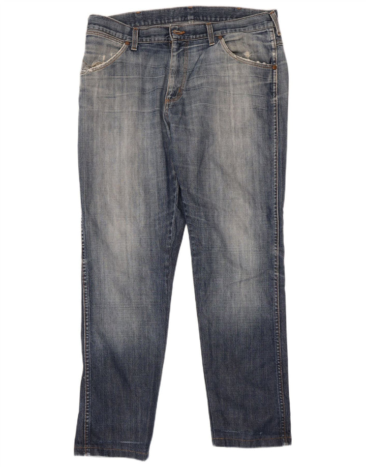 Jeans dritti da uomo Wrangler W36 L30 cotone blu