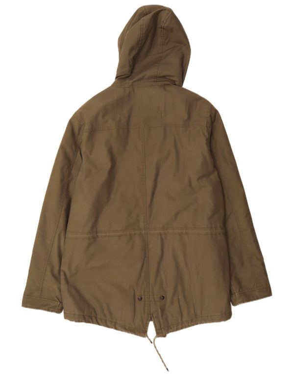 Giacca parka con cappuccio da uomo Vintage Industries UK 44 2XL poliestere kaki