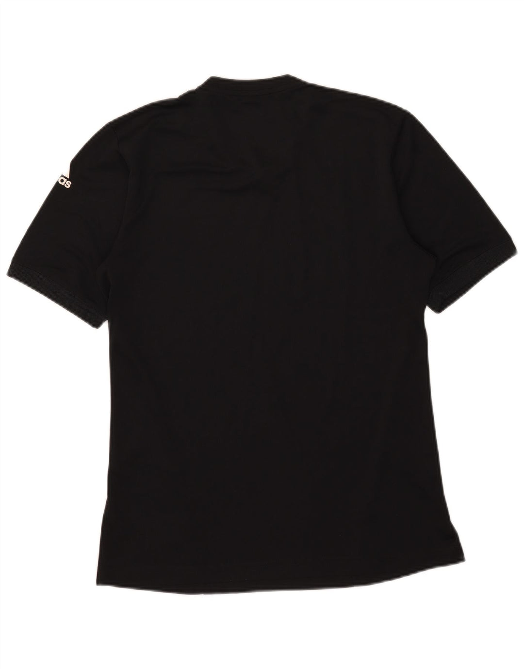 T-shirt Adidas Climalite da uomo piccola piccola in poliestere nero