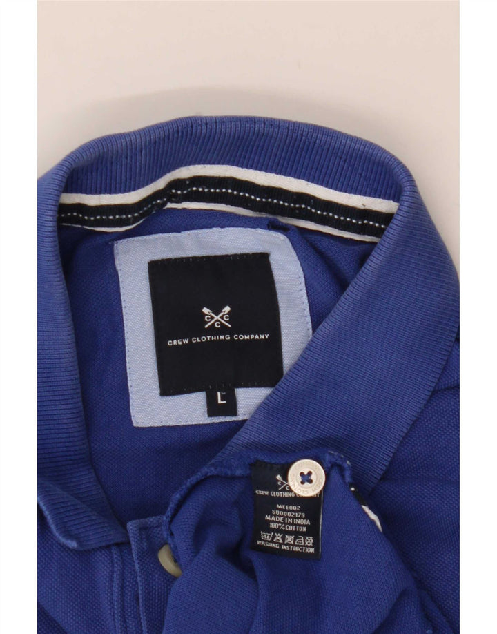 Crew Clothing Polo da uomo grande in cotone blu