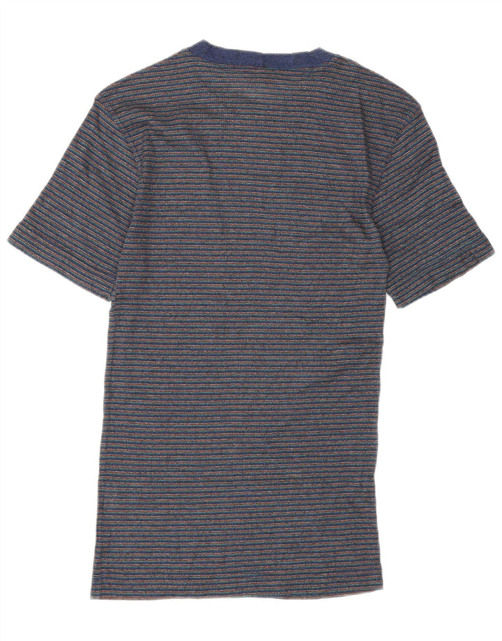 Missoni T-shirt da uomo Top in cotone a righe blu navy medio