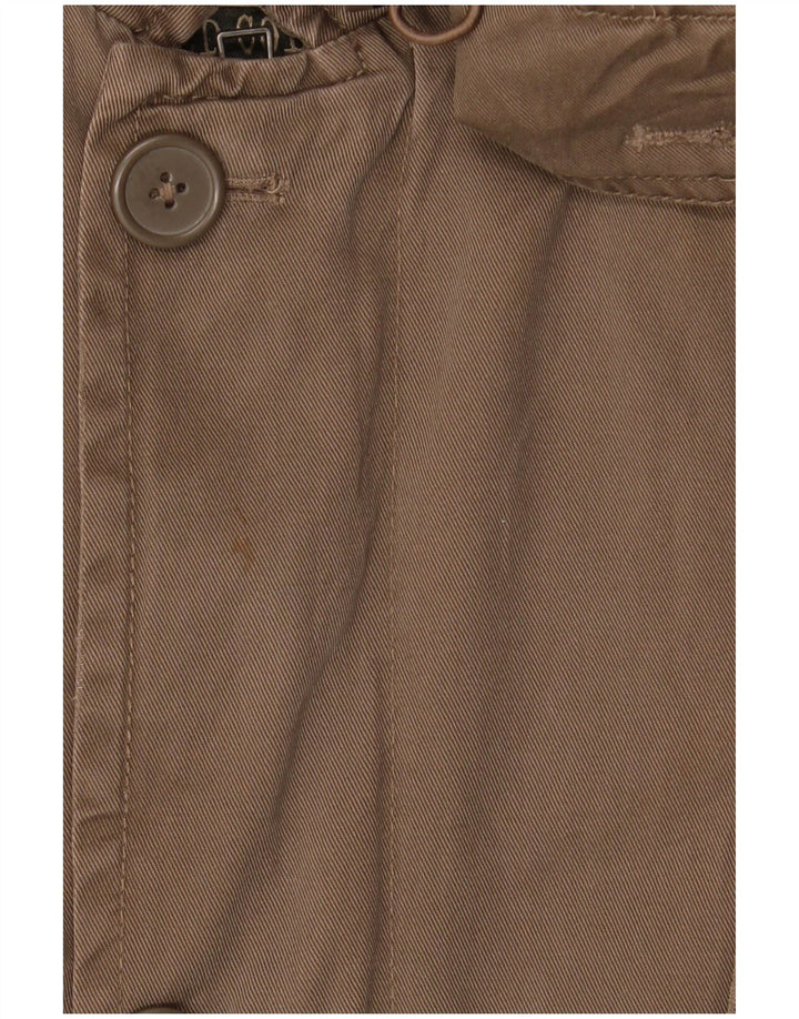 Parka da uomo con cappuccio BENETTON IT 48 Poliestere Marrone Medio