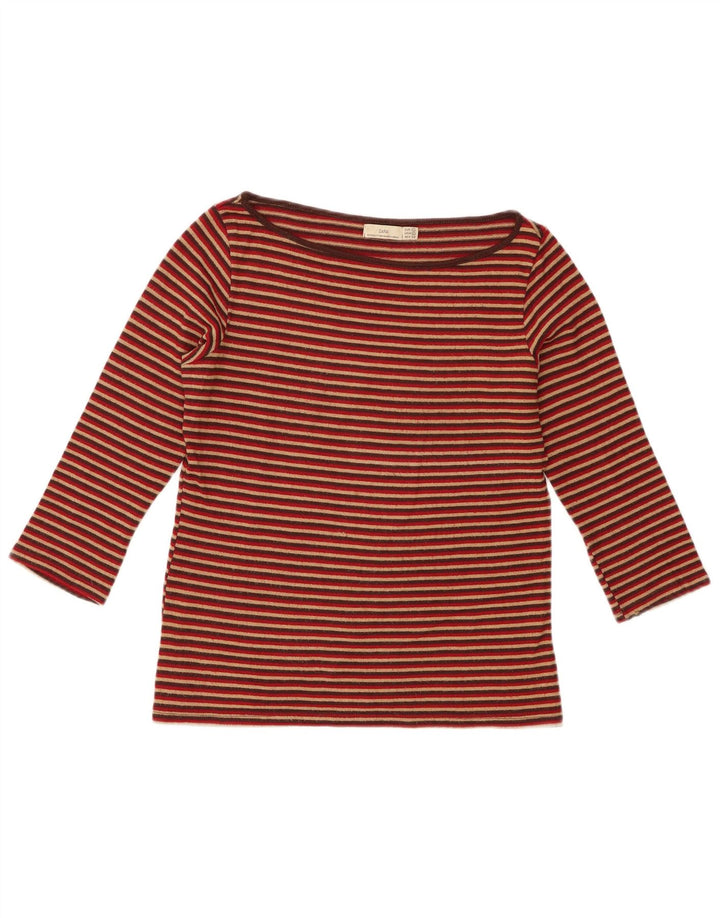 Top Zara da donna con maniche a 3/4 UK 14 grande a righe multicolore