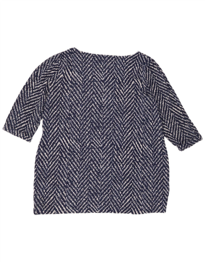 MARKS & SPENCER Maglione da donna con scollo a barca UK 18 XL Blu navy