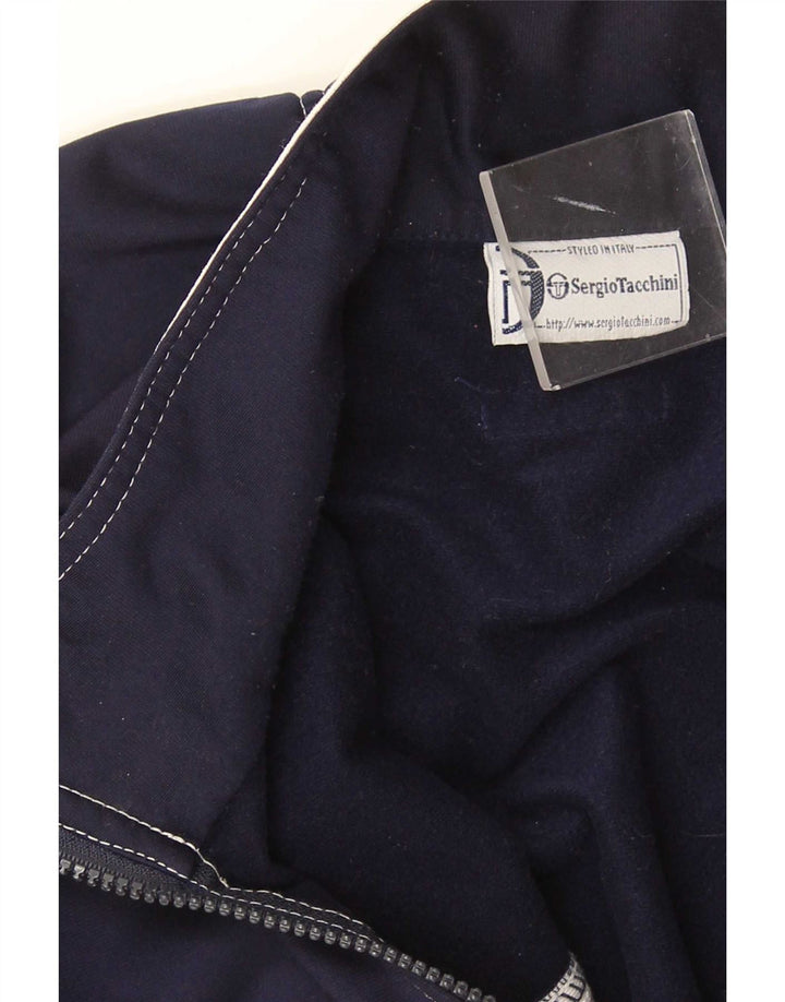 Giacca da ginnastica da uomo Sergio Tacchini, colore blu navy medio
