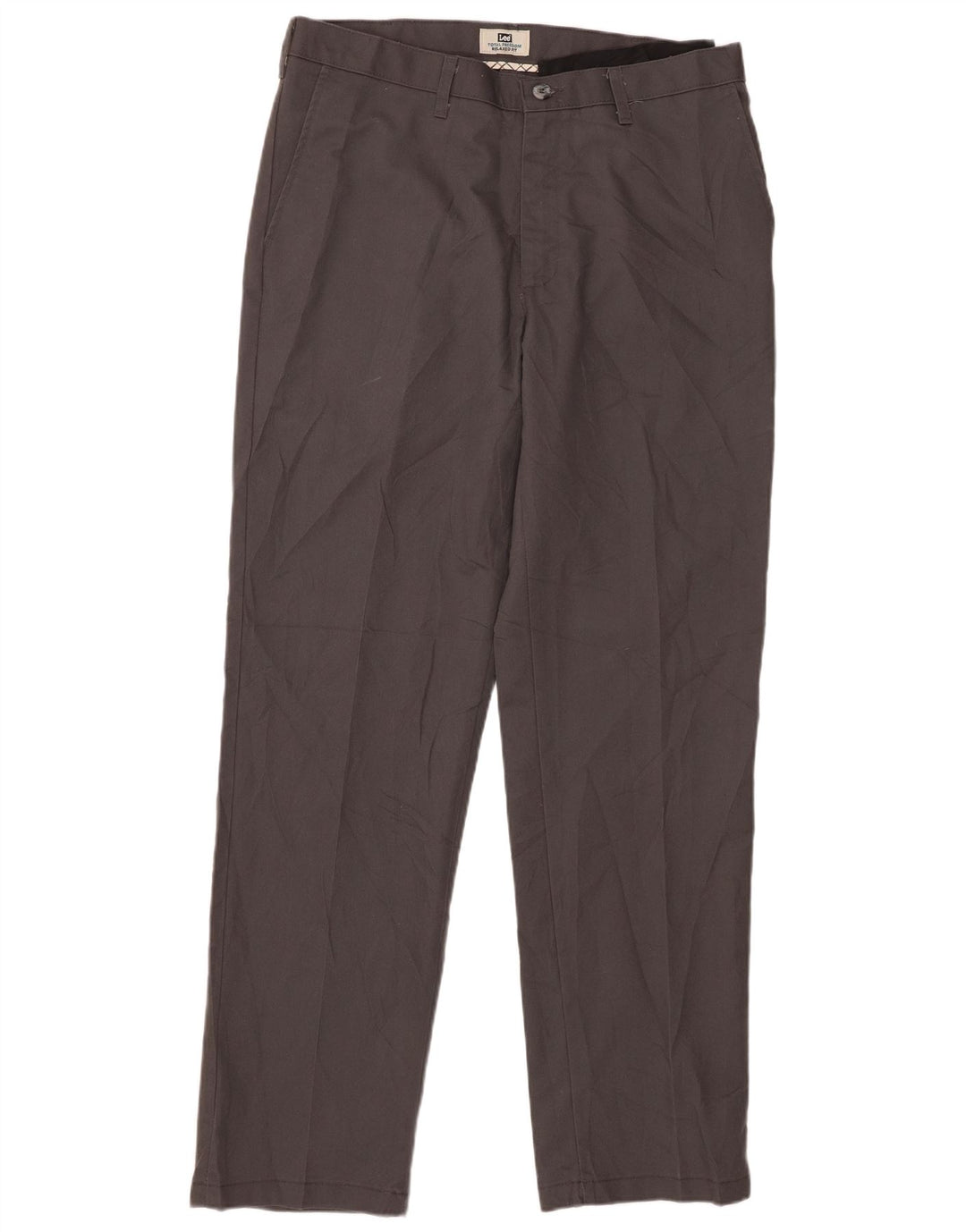 Pantaloni chino da uomo dalla vestibilità comoda Lee W34 L34 poliestere grigio