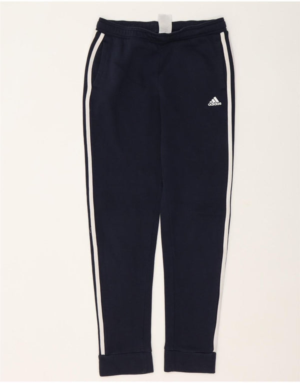 Pantaloni della tuta da ragazzo Adidas Joggers 13-14 anni in cotone blu navy