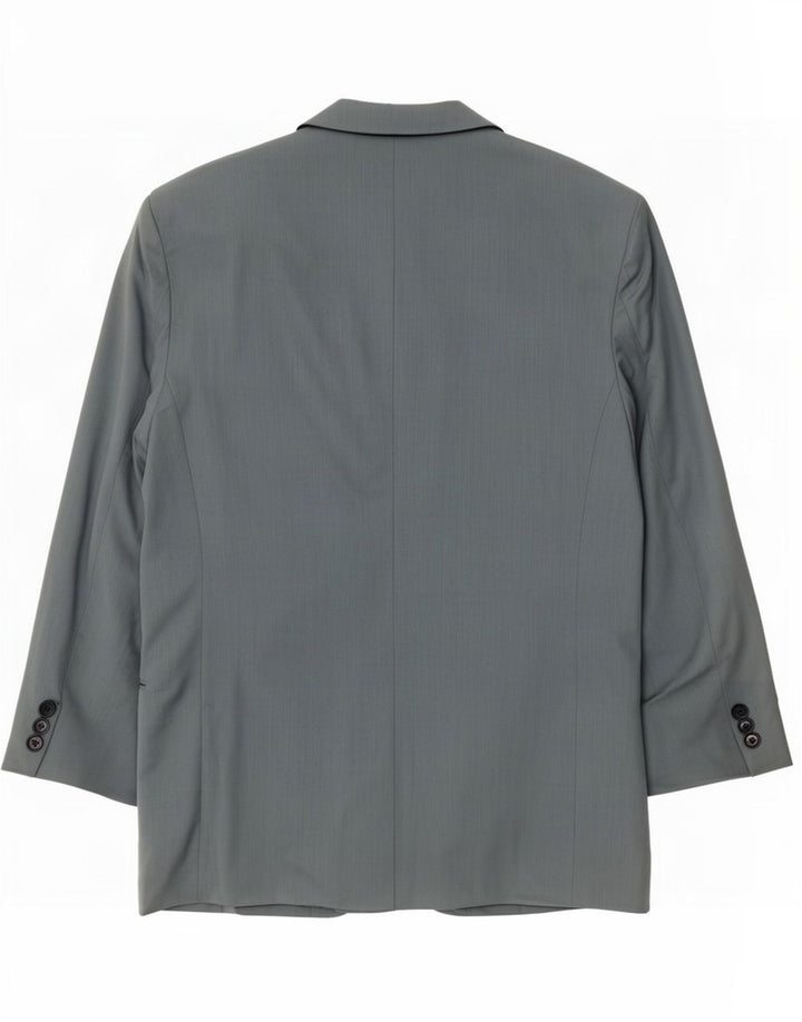 Giacca Blazer da Uomo a 2 Bottoni Biagiotti IT 50 Large in Lana Grigia