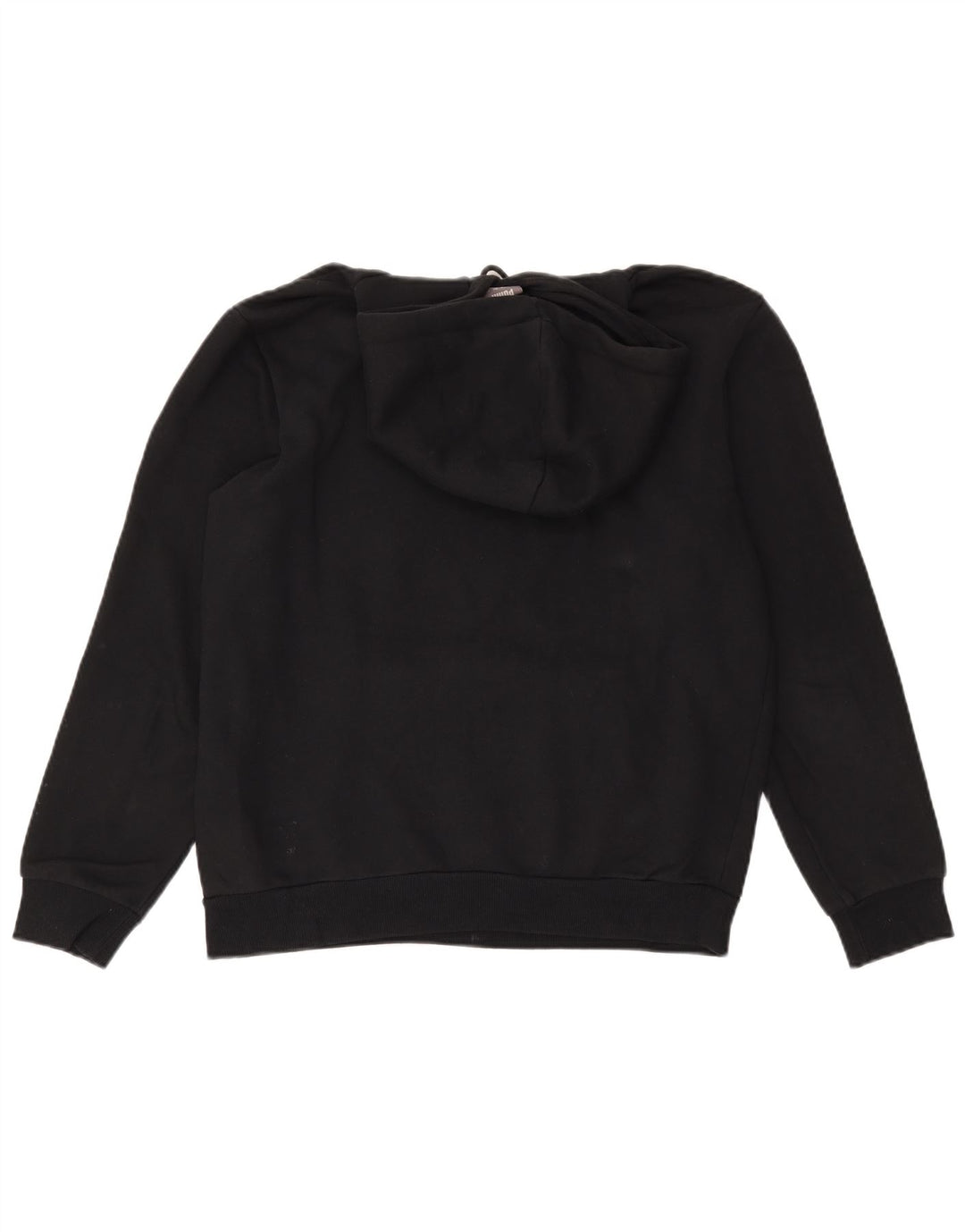 Felpa con cappuccio grafica PUMA da uomo, cotone nero medio