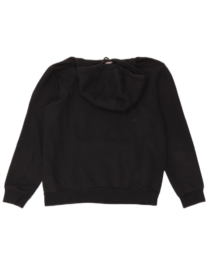 Felpa con cappuccio grafica PUMA da uomo, cotone nero medio