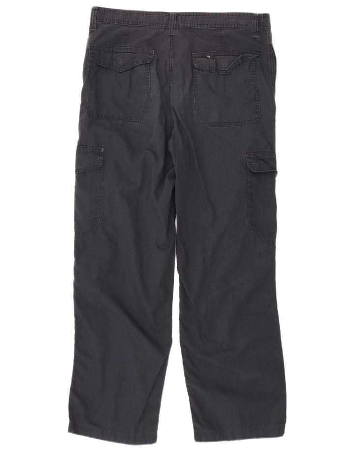 Pantaloni cargo Marks & Spencer da uomo blu Harbour W36 L33 blu navy