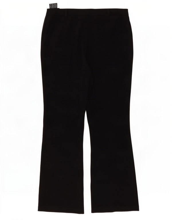 Marks & Spencer Womens Bootcut Casual Trousers UK 14 Large W34 L29 Black